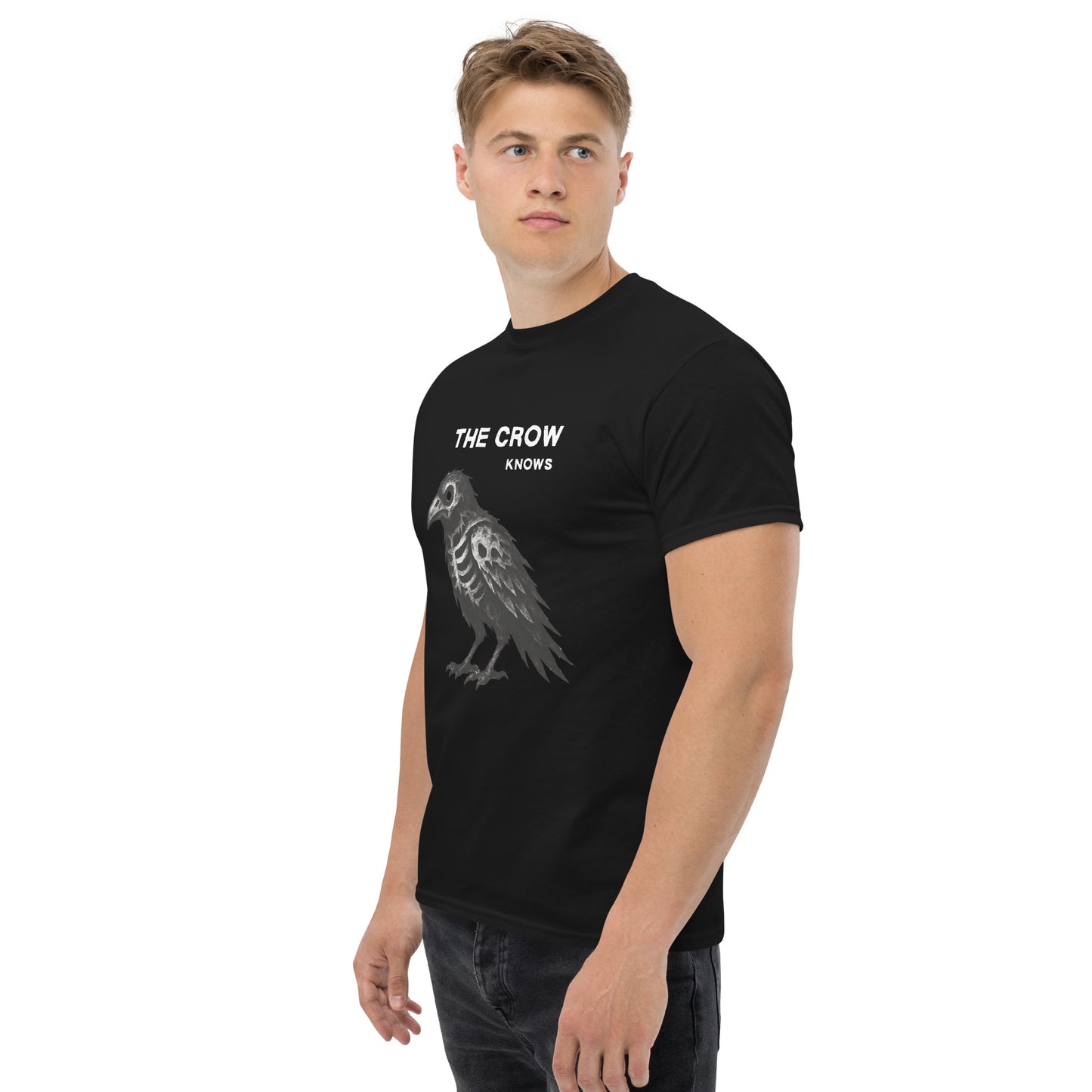 Classic Fit The Crow Knows Tee | Pet Treasures Studio