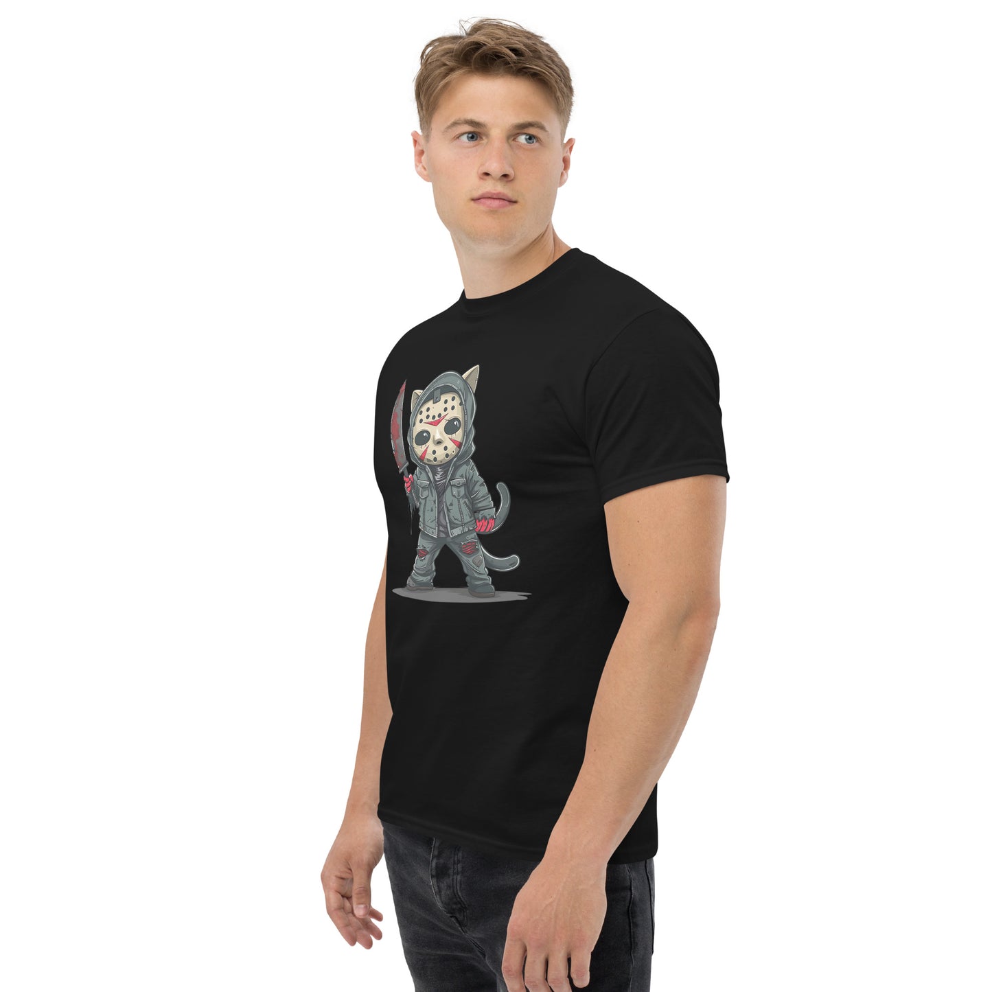 Classic Fit Jason Cat Halloween Tee | Pet Treasures Studio