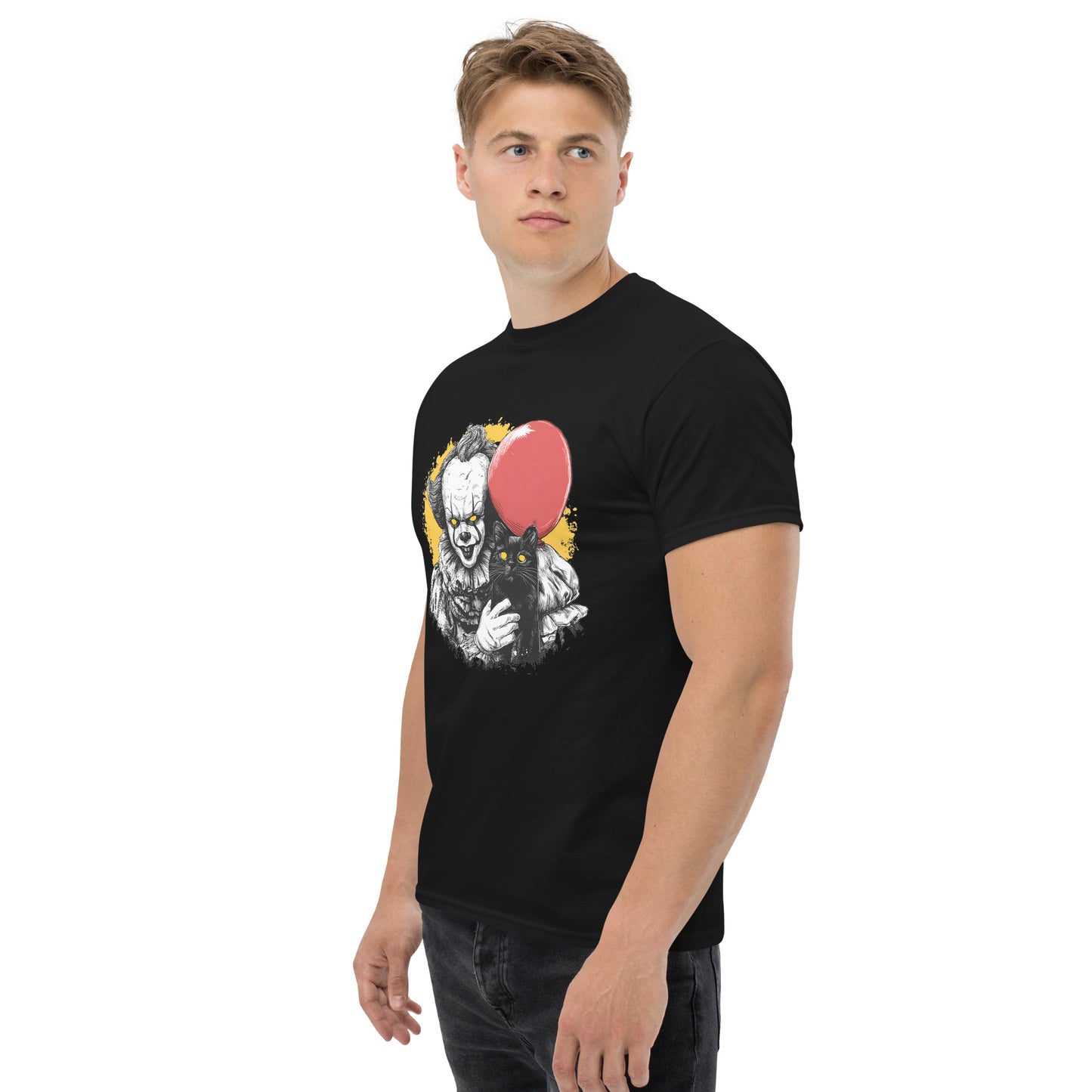 Classic Fit Pennyhorror Black Cat Halloween Tee | Pet Treasures Studio