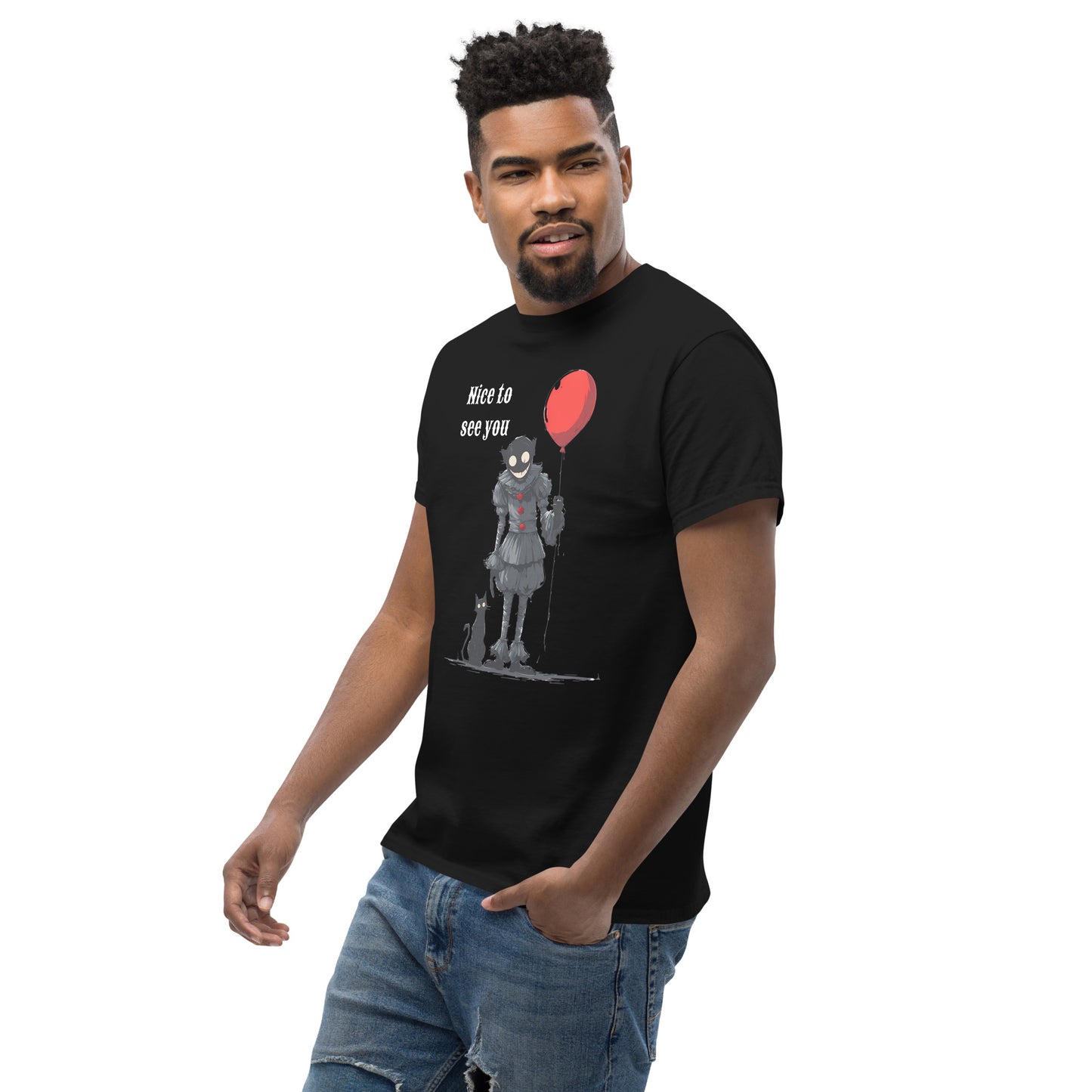 Classic Fit Nice To See You Cat Halloween Tee | Pet Treasures Studio