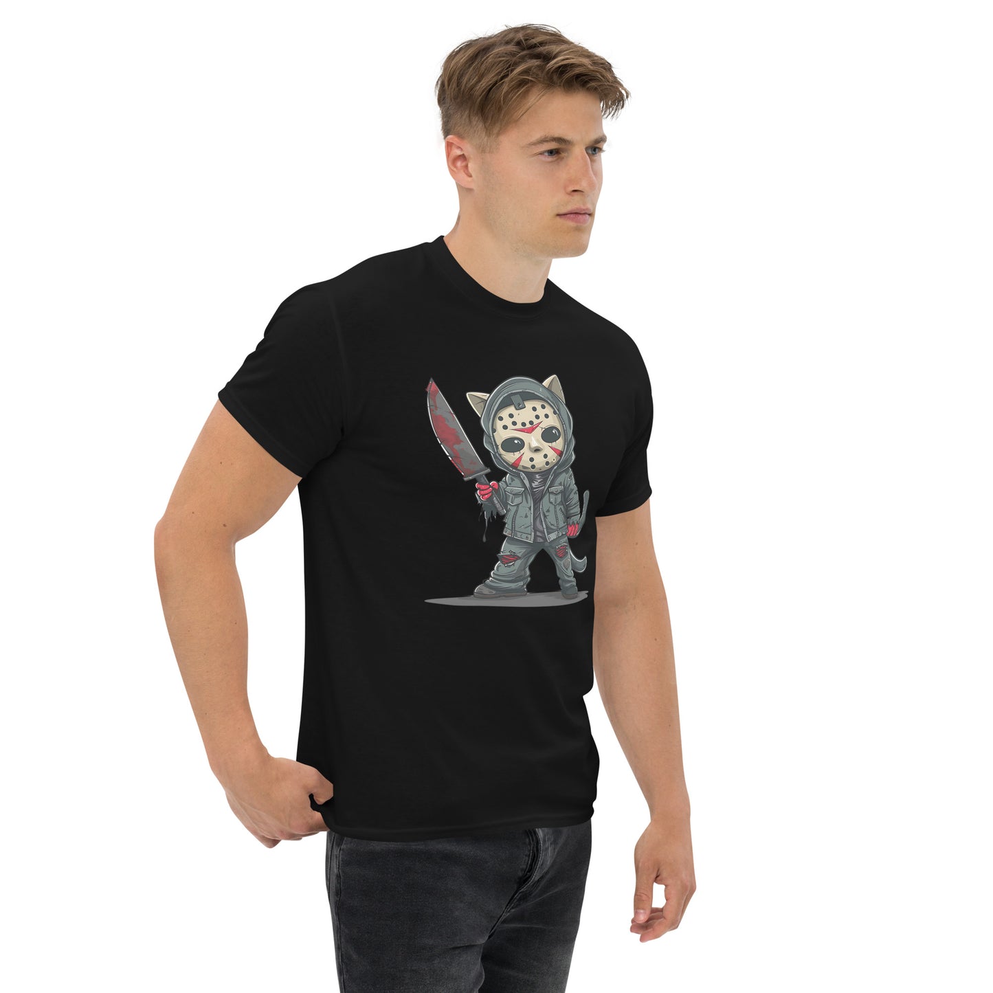 Classic Fit Jason Cat Halloween Tee | Pet Treasures Studio