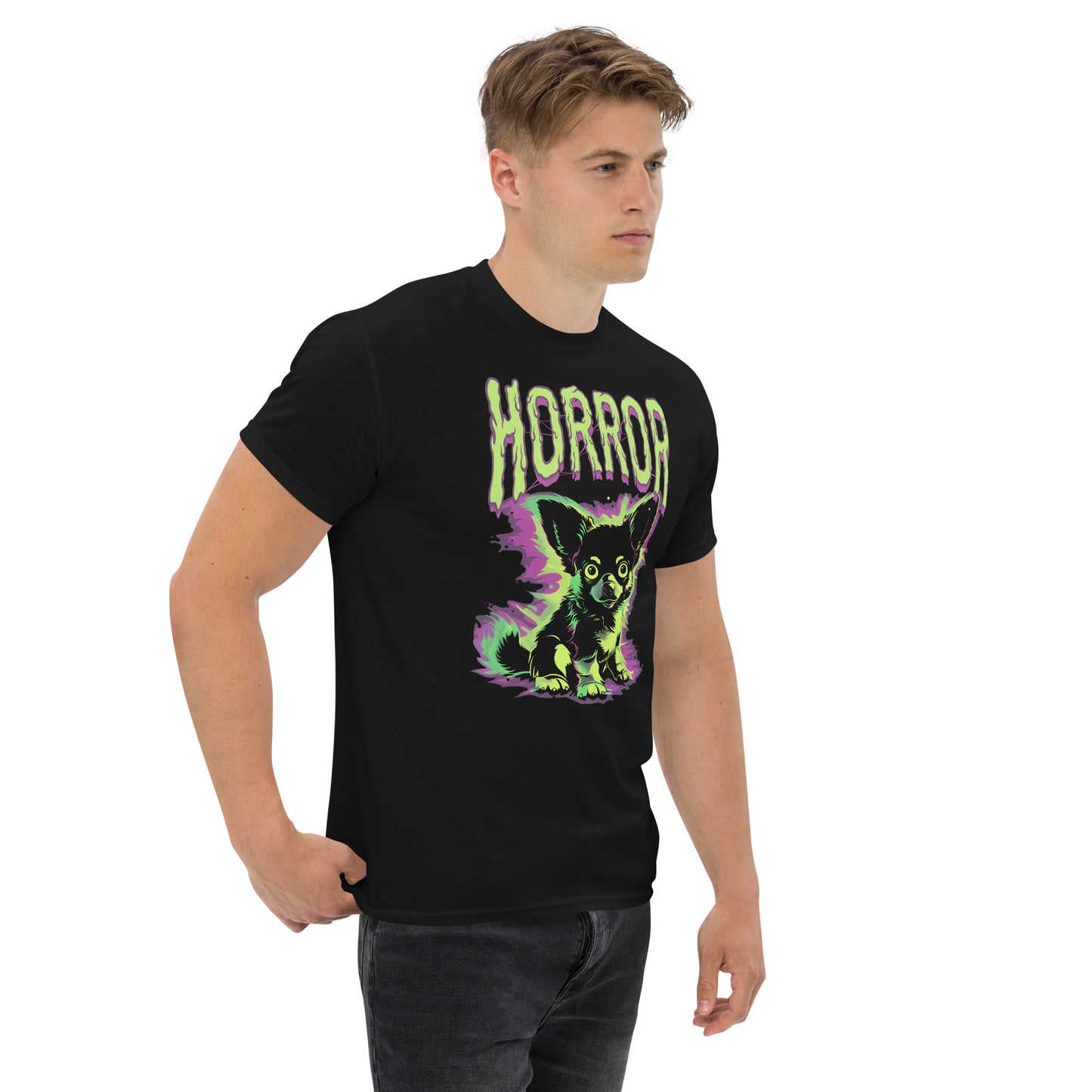 Classic Fit Horror Chihuahua Halloween Tee | Pet Treasures Studio