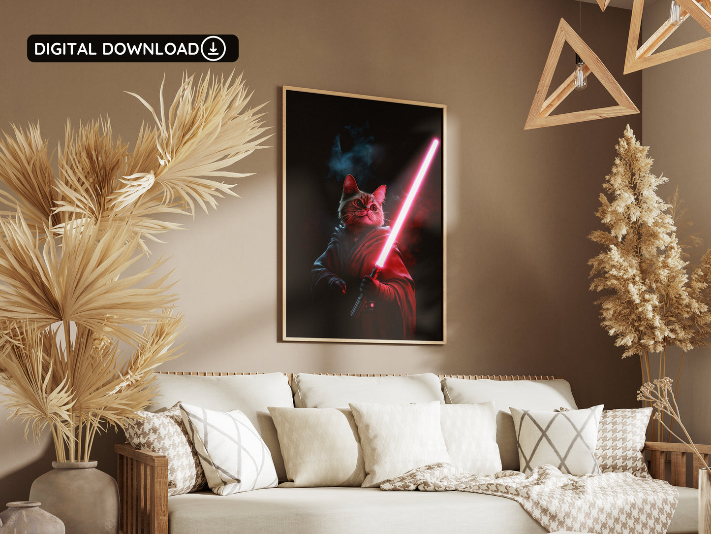 🚀 Sith Cat Digital Art – Instant Download! 🖤🐱