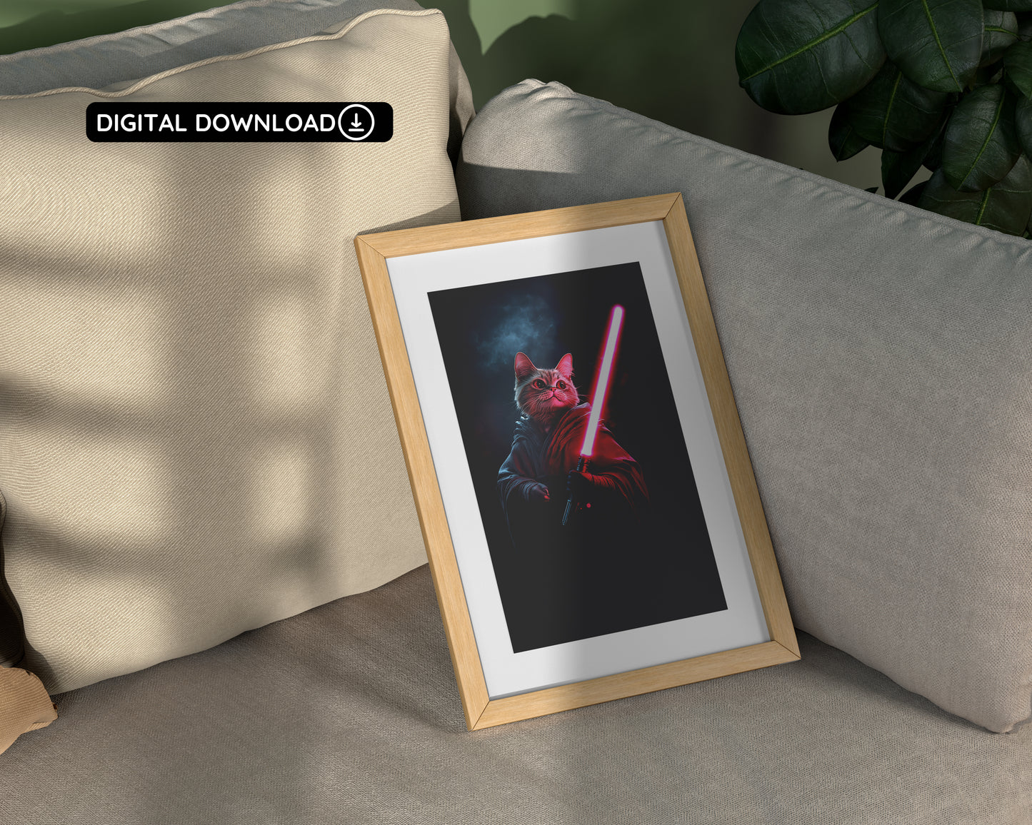 🚀 Sith Cat Digital Art – Instant Download! 🖤🐱