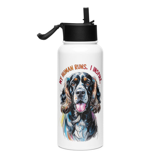 Pet Treasures Studio white bottle with colorful Cocker Spaniel design and gifts for Cocker Spaniel lovers