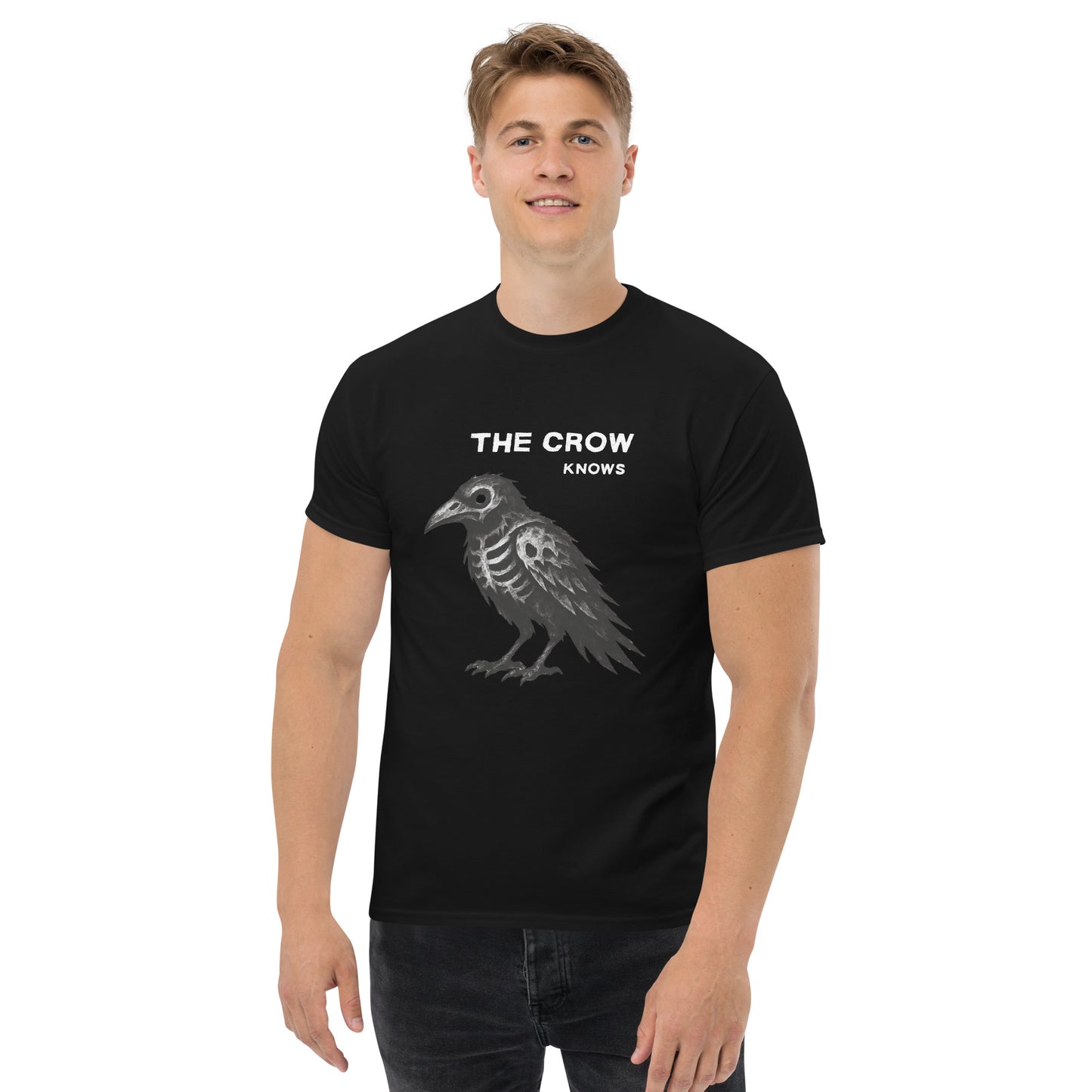 Classic Fit The Crow Knows Tee | Pet Treasures Studio