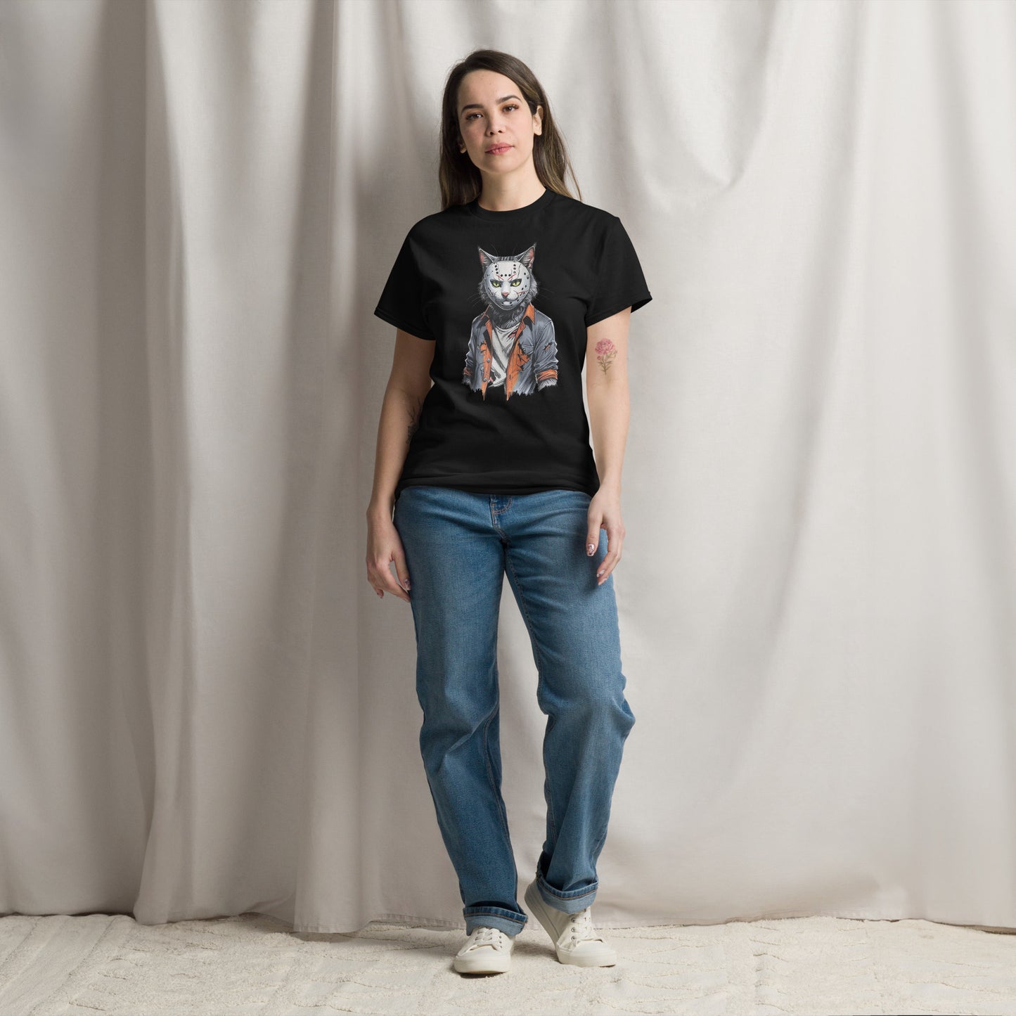 Classic Fit Jason Cat Sir Halloween Tee | Pet Treasures Studio