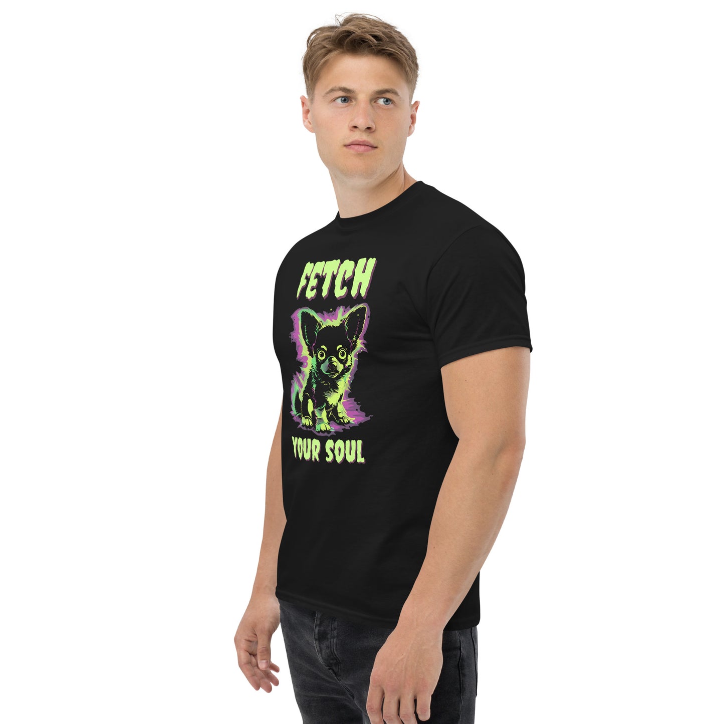 Classic Fit Fetch Your Soul Halloween Tee | Pet Treasures Studio